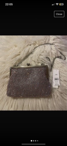 Pink jewelled purse bag - pink, purse/bag