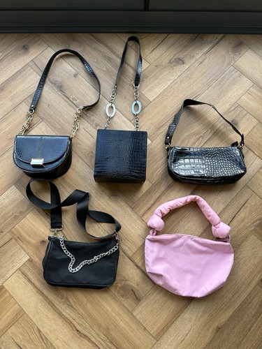 Black and pink handbag bundle - pink,