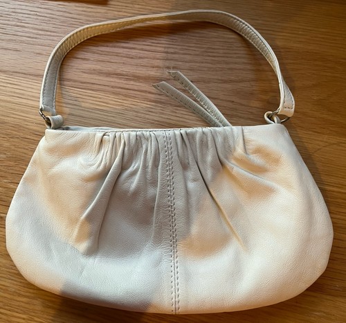Top shop white - top, leather